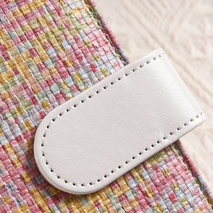 

Binder Kulit Texture Linen Anyaman A6 6 lubang binder jurnal tabungan organizer uang budgeting