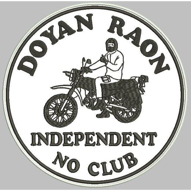 BCP-666 DOYAN RAON INDEPENDENT CLUB MOTOR PATCH BORDIR LOGO/EMBLEM AKSESORIS
