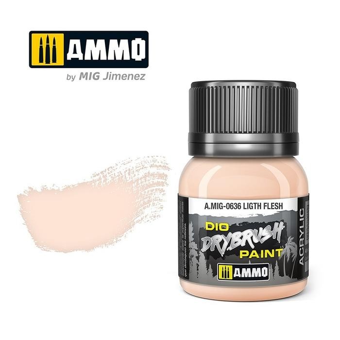 

Bisa Grab! Amig0636 : Light FleshDrybrush Paint Ammo (40Ml) Ammo Acrylic Weathering For Warhammer,