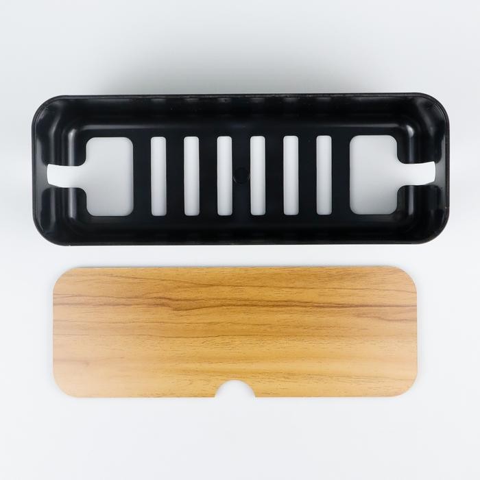 

Kotak Organizer Kabel Charger Cable Management Box Plastik Abs Tutup Kayu