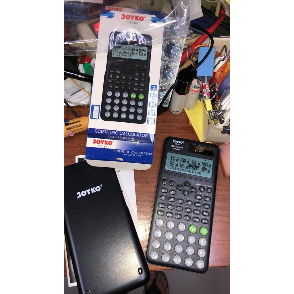 

calculator kalkulator ilmiah scientific joyko cc 67 4 line 552 fungsi ( statistic , tabelaris ,