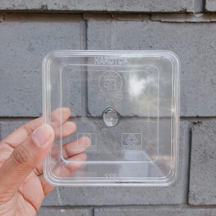 Pilihan- Toples Kotak Bening 250 Gr / Toples Kue Kering / Dessert Box