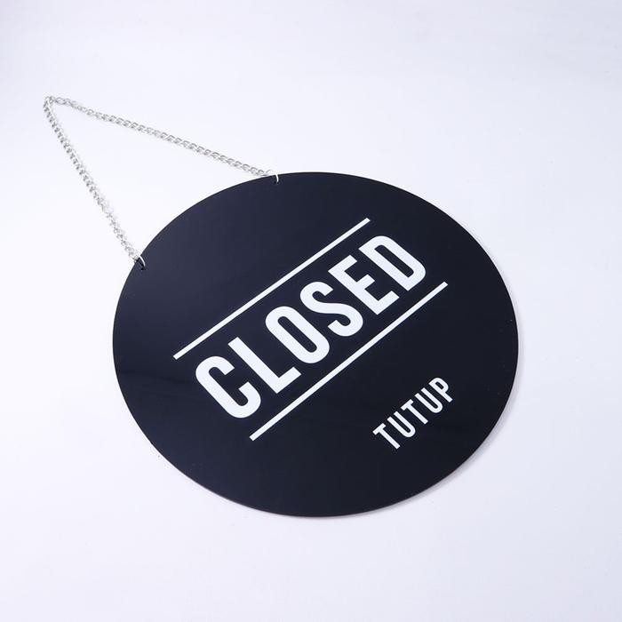 

SIGN BOARD AKRILIK OPEN CLOSED SBAO - 01 BLACK