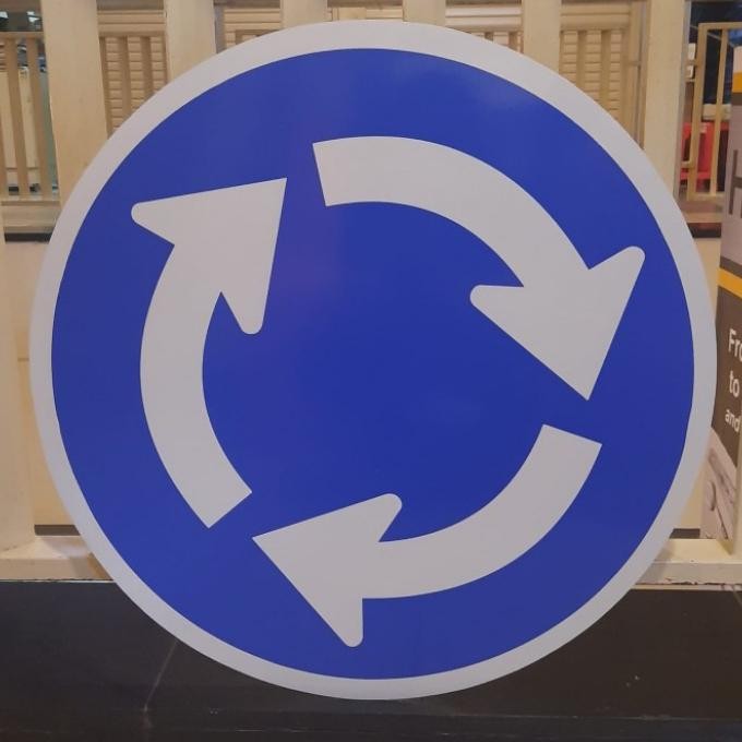 

SIGN RAMBU PLAT PUTARAN DIAMETER 60 CM