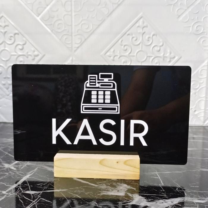 

PAPAN MEJA KASIR AKRILIK / TULISAN KASIR CASHIER