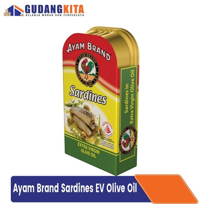

Pilihan- Sardines Ev Olive Oil Ayam Brand 120Gr