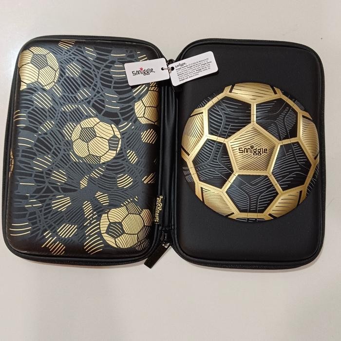 SMIGGLE PENCIL CASE SOCCER GOLD /TEMPAT PENCIL/ KADO SMIGGLE ORI