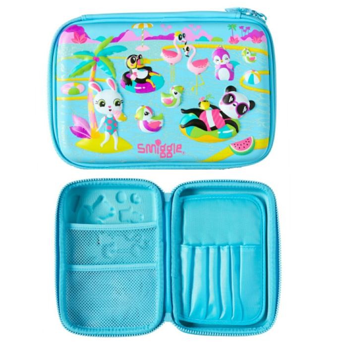 

SMIGGLE SCENTED HARDTOP BLUE PENCILCASE - TEMPAT PENSIL