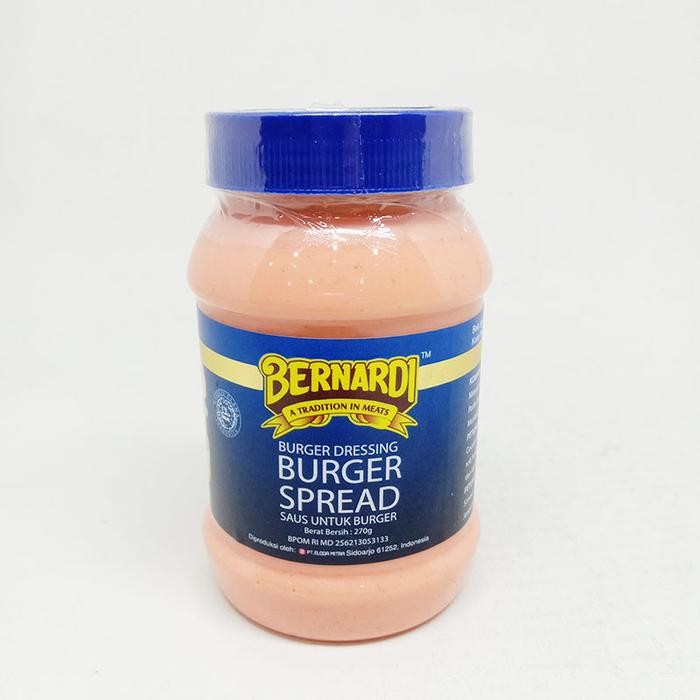 

DISKON BERNARDI BURGER/HOT DOG SPREAD 300 G READY STOCK