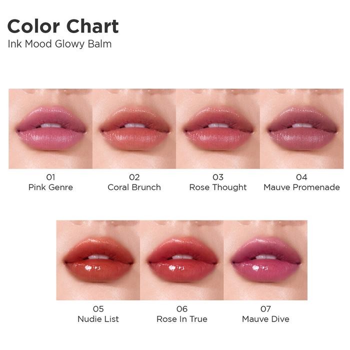 Peripera Ink Mood Glowy Balm Lip Tinted Balm Korea - 01 Pink Genre
