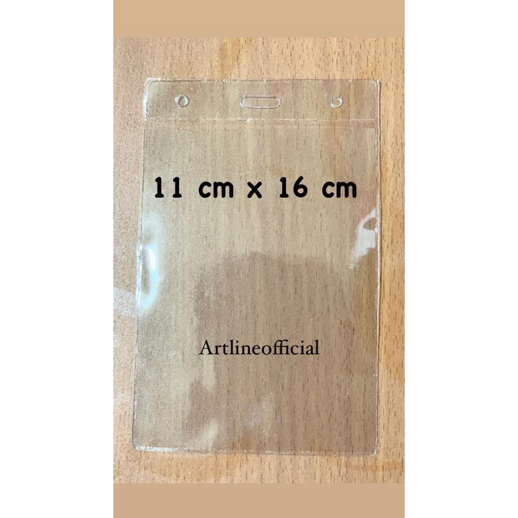 

HOT PROMO Kantong Plastik Mika Cover Nametag Panitia / ID CARD Uk. 11 x 16 cm