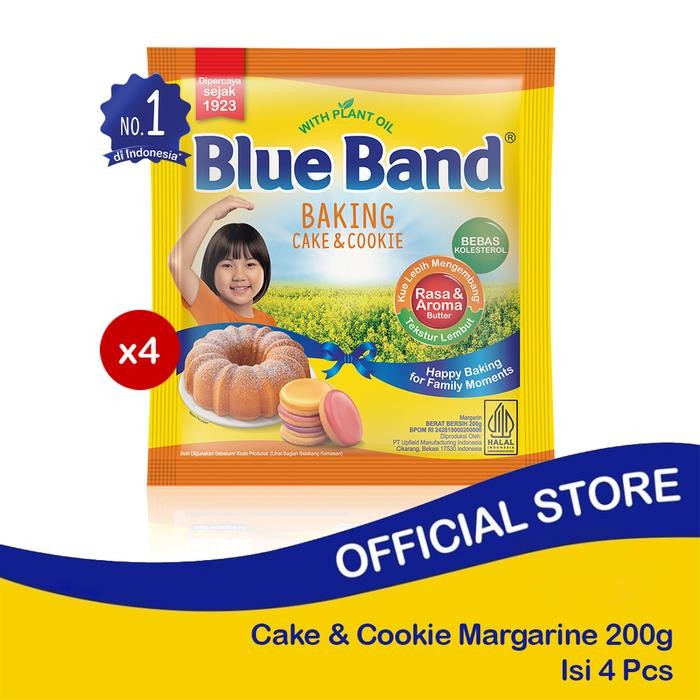 

Pilihan- Bundling 4Pcs Blue Band Cake & Cookie Margarine Sachet 200Gr