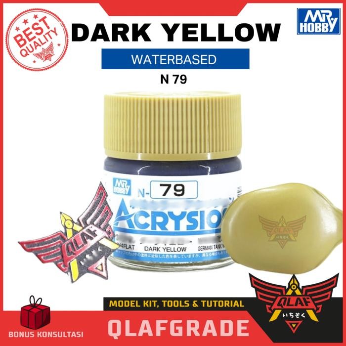 

MR ACRYSION - DARK YELLOW N79 N 79 CAT gundam airbrush acrylic akrilik