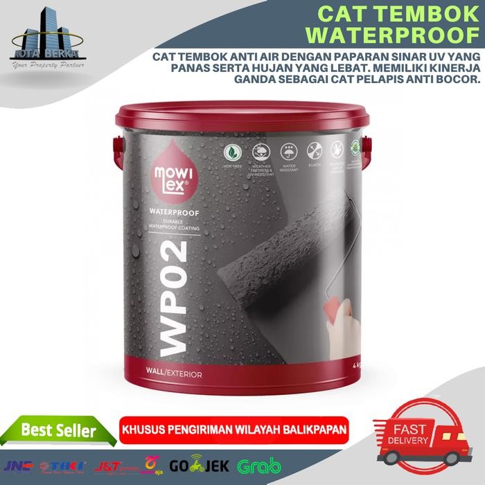Terbaik Cat Mowilex Waterproof / Cat Tembok Anti Bocor Mowilex 1Kg 100% Ori