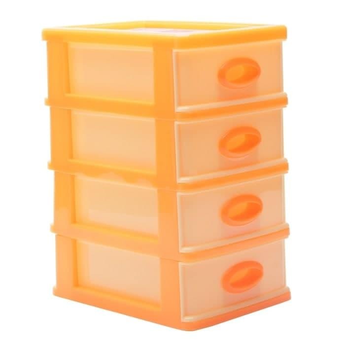 CONTAINER MINI SUSUN 4 LACI KECIL SHINPO 363-4 / BOX TEMPAT PENYIMPAN