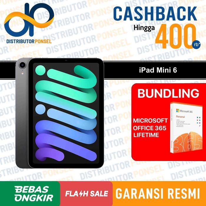 Pilihan- Apple Ipad Mini 6 2021 256Gb Wifi Cellular 64Gb Garansi 1 Tahun Not 5