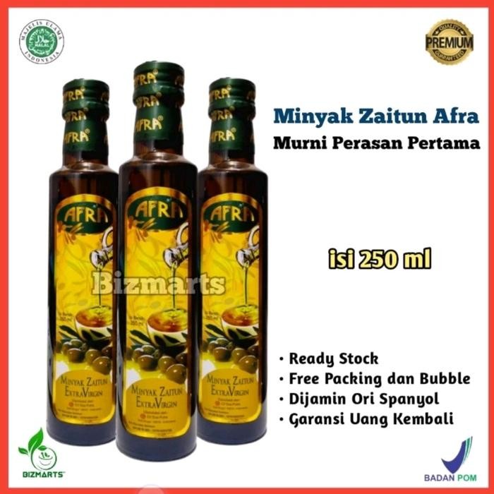

Pilihan- Minyak Zaitun Afra Asli Spanyol Kemasan Botol Lurus Isi 250Ml Jaitun Extra Virgin