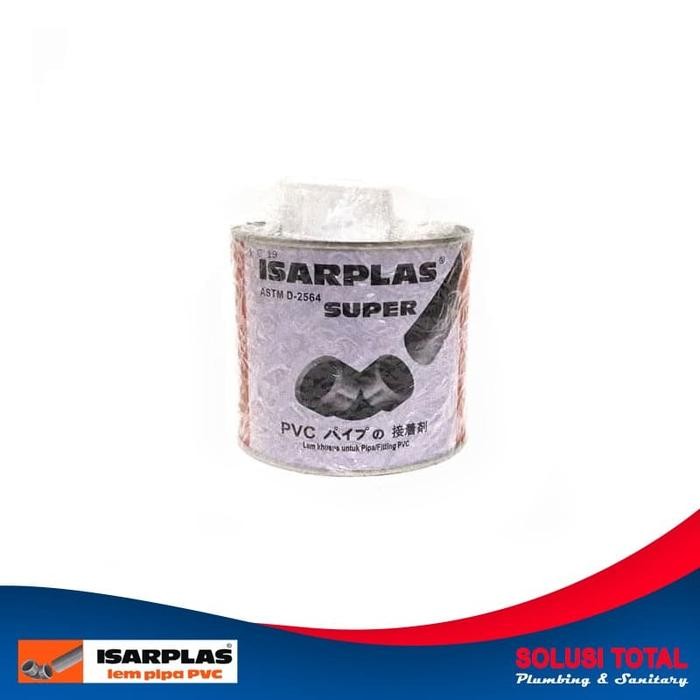 

Lem Isarplas Pipa PVC Pralon Kaleng Kuas 400g / 400 gram Perekat