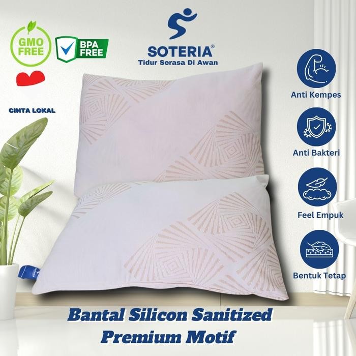 [CUCI GUDANG BERKAH SALE FREE ONGKIR & BISA COD] Bantal Swiss Sanitized Sillicon Technology / Bantal