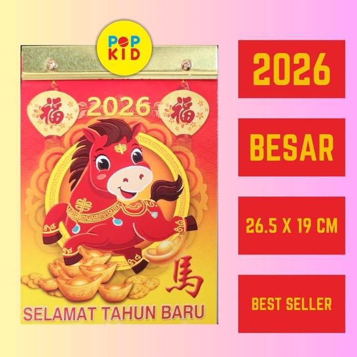 OJ PROMO KALENDER HARIAN 2026 BESAR - KALENDER SOBEK CINA ARAB JAWA