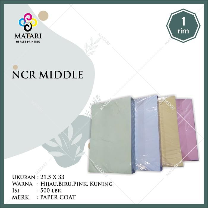 

Pilihan- Kertas Ncr Carbonless Paper Middle Warna Ukuran F4 / Folio
