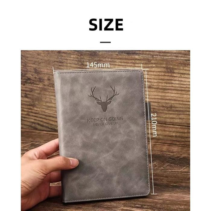 

New Buku Catatan Tebal 100 Halaman Jurnal Harian Cover Kulit untuk Bisnis Harian Kantor Kuliah