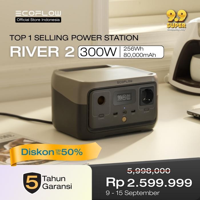 Ready EcoFlow River Mini 210Wh 300W Wireless Charging Portable Power Station