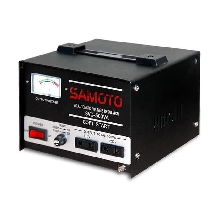 Laris Stabilizer Samoto Svc-500N Listrik Smt Svc Avr 500N 500Va Terlariss 
