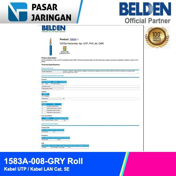Belden Usa 1583A Kabel Lan Utp Cat. 5E Roll / Box /305M