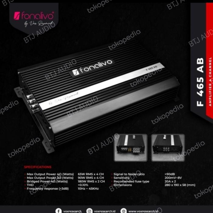 Ready POWER 4CH VOX FONALIVO F 465 AB by VOX RESEARCH