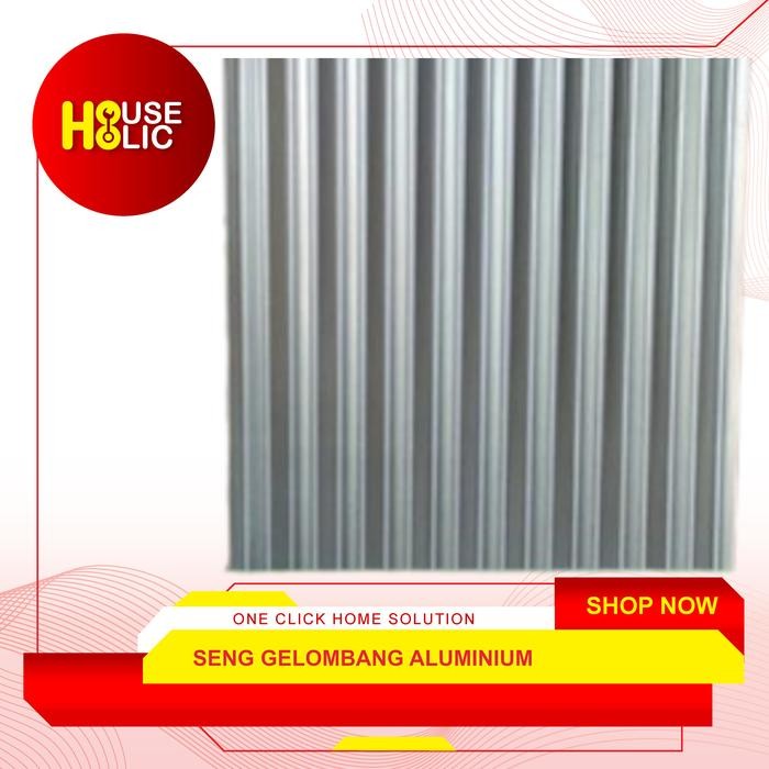 Seng Aluminium Atap Rumah Gedung Seng Ombak Gelombang Besar Perlembar