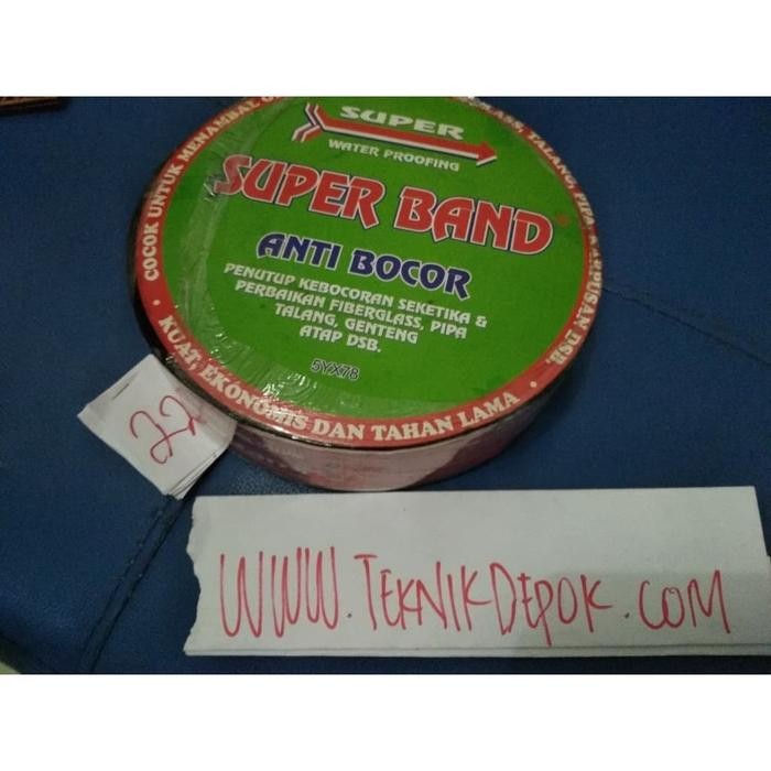 super band anti bocor 10 meter lapisan anti bocor lakban atap asbes