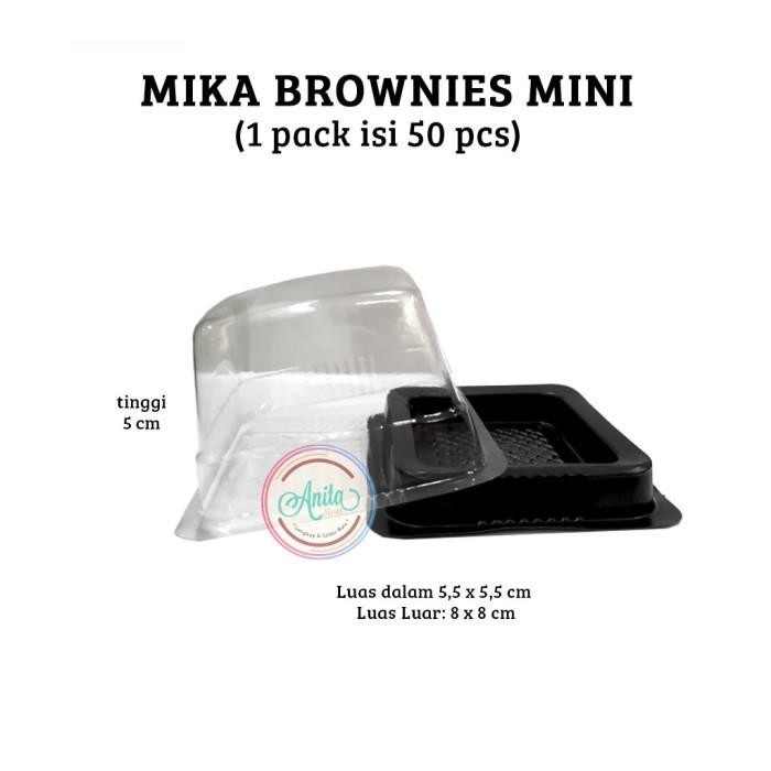 Mika Brownies Mini 8x8x5 cm [1 Pack 50 pcs]