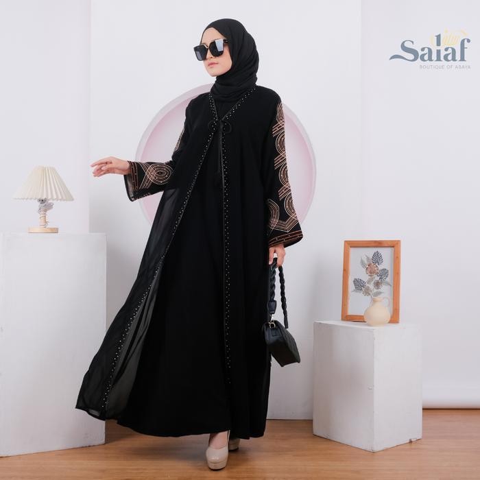 Abaya Gamis Hitam Turkey Turki Muslim Wanita Muslim Wanita Maxi Dress Arab Bordir Remaja