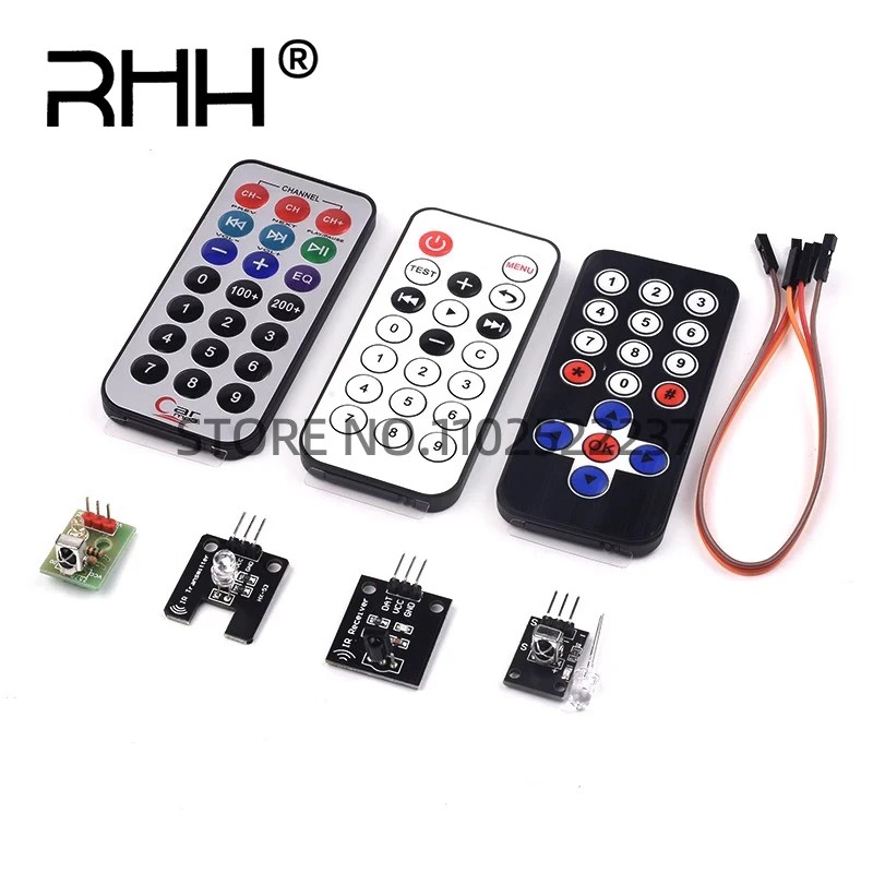 51 microcontroller MP3 car infrared wireless remote control module kit Arduino Raspberry Pi DIY kit