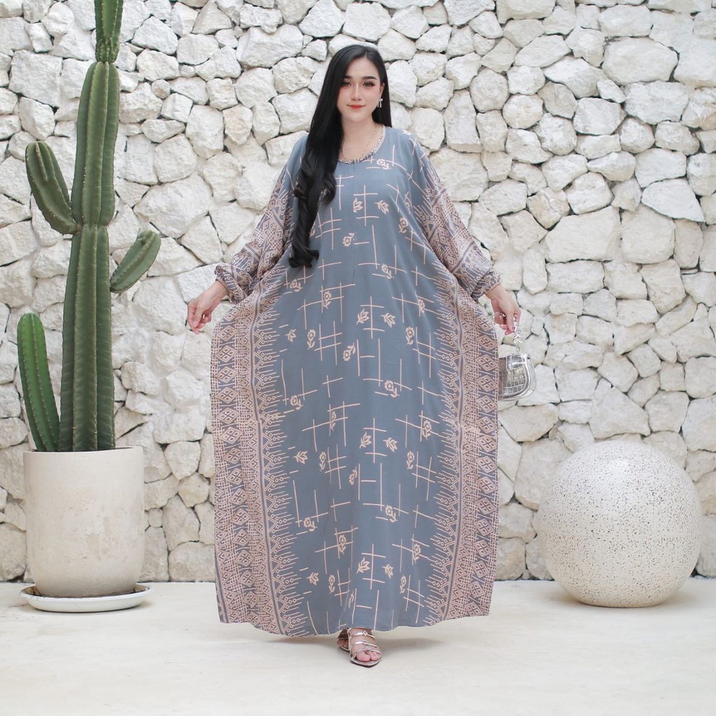 Kaftan RIYANA Mewah Elegan 2024 Remaja - Kaftan Remaja - Kaftan Lebaran - Baju Muslim Lebaran 2024