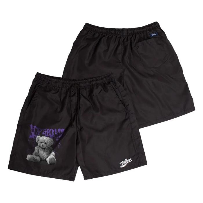 DISKON Fortklass Celana Pendek Bear Groovy Parasut OlahPria Wanita Running Gym Sport Kolor Parasut