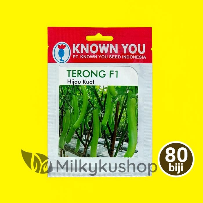 ORIGINAL BENIH KYS KNOWN YOU SEED TERONG F1 HIJAU KUAT 80 BIJI KEMASAN PABRIK READY STOCK