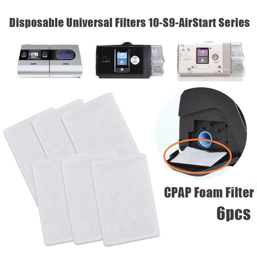 6/12/24Pcs Disposable CPAP Filters for Resmed S9 S10 Series Machine Foam Filters CPAP Supplies