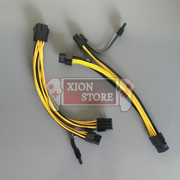 Central Eletech - 6Pin Pcie Splitter To 2X 8Pin Pci Express 6 Pin To 2X 6+2Pin Vga