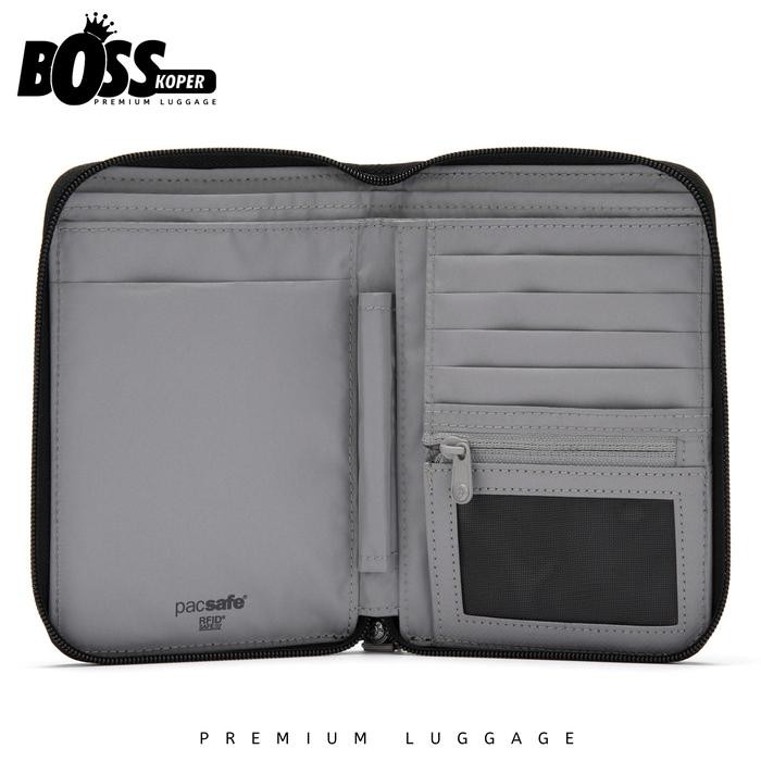 Dompet passport travel RFID blocking tection PACSAFE wallet cover anti tht