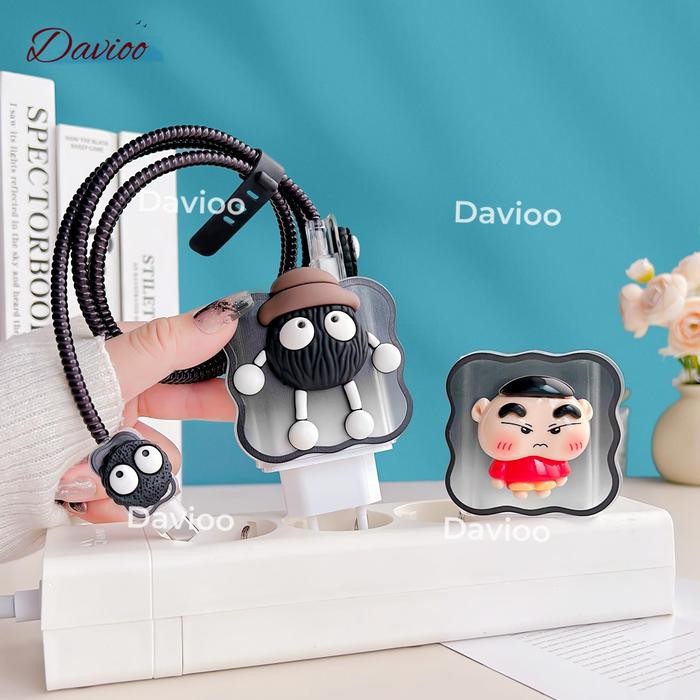 Pelindung Charger VIVO 120W Set 5 Item Paket Cover Pelindung Kepala Charger & Kabel Untuk Charger