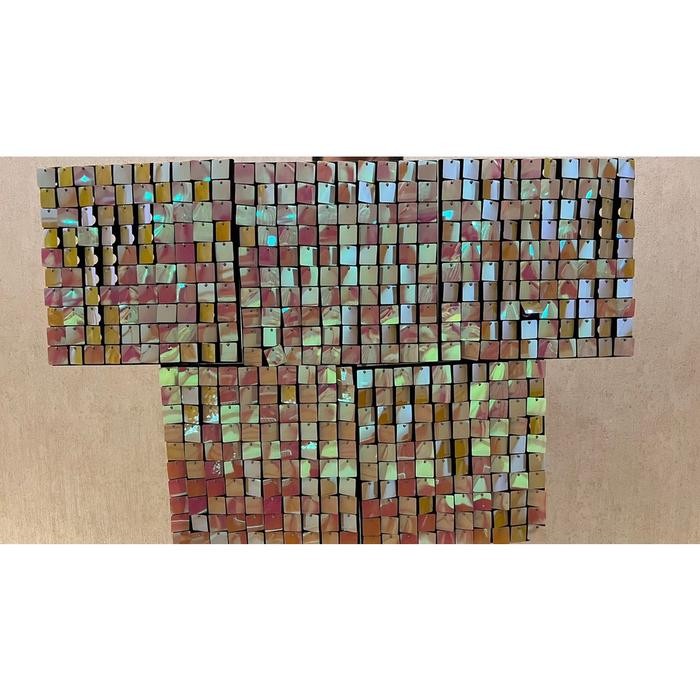 mhho- Termurah Square Sequin Tile Backdrop / Sequin Backdrop / Dekorasi Dinding / Dekorasi