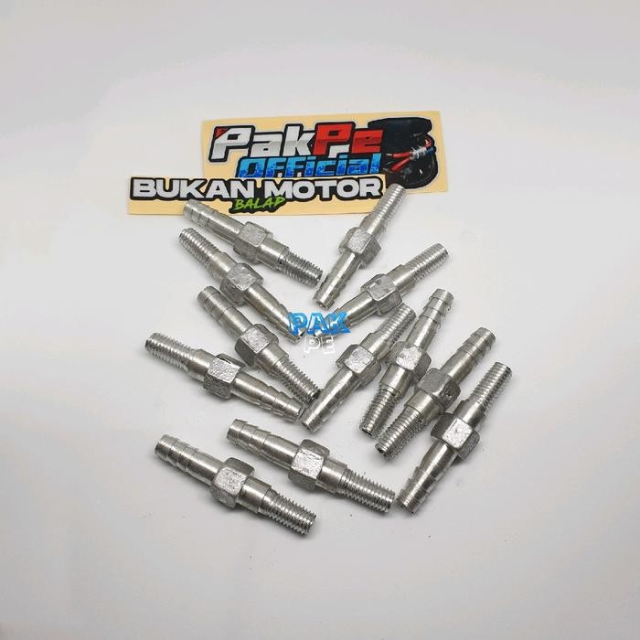 643w- Baut Nepel Oil Cooler Crankcase/Head Nepel Oil Crankcase Kuningan