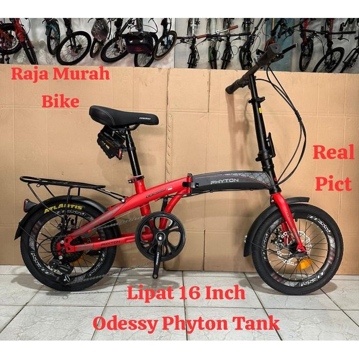 Sepeda Lipat Boncengan 16 Inch Odessy Phyton Tank Sepeda Lipat 16 Inch Odessy Phyton Tank Sepeda