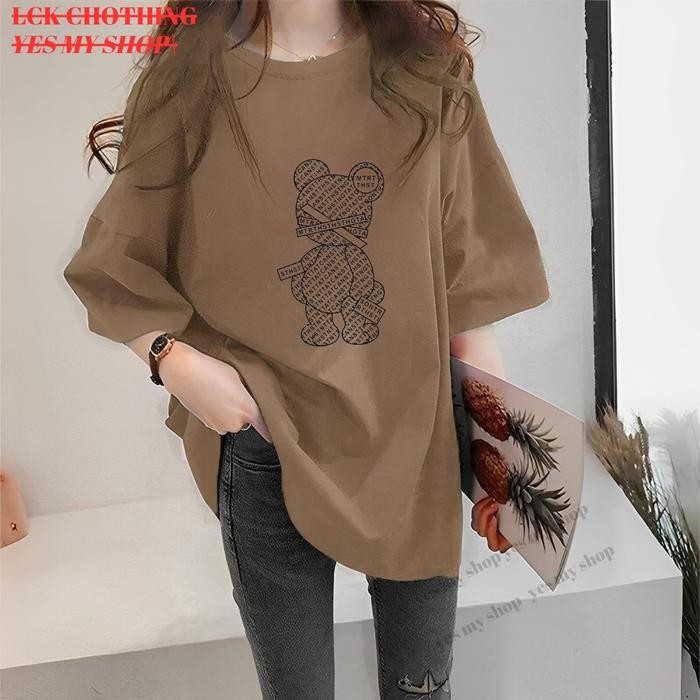 COD Kaos UNISEX Oversize Wanita - Kaos DistrO Kaos Streetwear Oversize / Baju Kaos Distro MOTIF BEAR