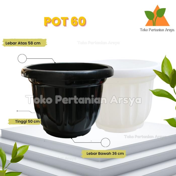 Pot 60 Cm / Pot Tanaman Ukuran Besar Khusus Kurir Instan