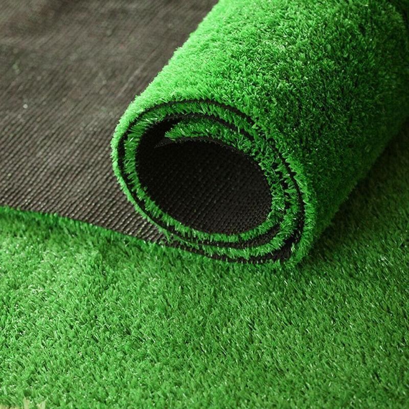 Artificial Turf Grass Lawn Realistic Synthetic Mat Washable Turf Outdoor Garden Decor Fake Grass Mat