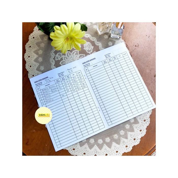 Buku Catatan Stok Barang A5 Kyoute Praktis & Rapi untuk Pengelolaan Inventaris / Inventory Logbook