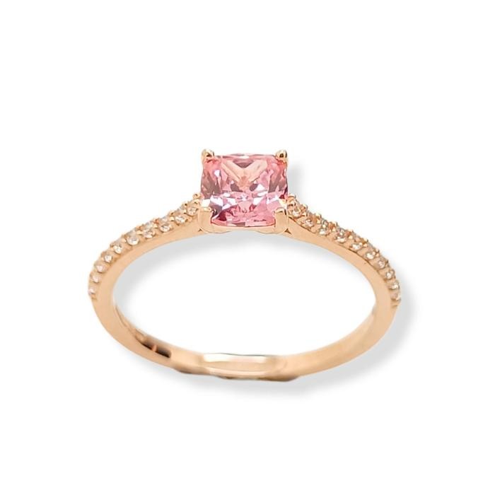 Cincin Emas rosegold Sandra Dewi Gold Morganite Series RI210401 18K 755 SDW best seller